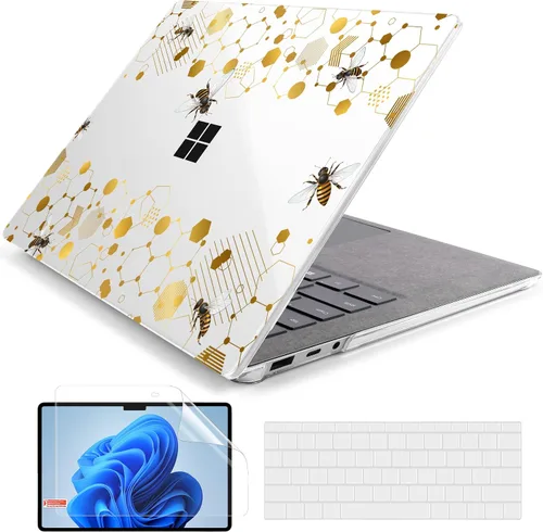 Vista 43 de Batianda Funda personalizable para portátil Microsoft Surface 5 4/3 de 13,5 pulgadas con reposamanos Alcantara modelo 1950/1867, carcasa rígida