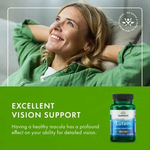 Vista 6 de Swanson Luteína Eye Vision Retina Macula Health Supplement 40 mg 60 cápsulas blandas Sgels