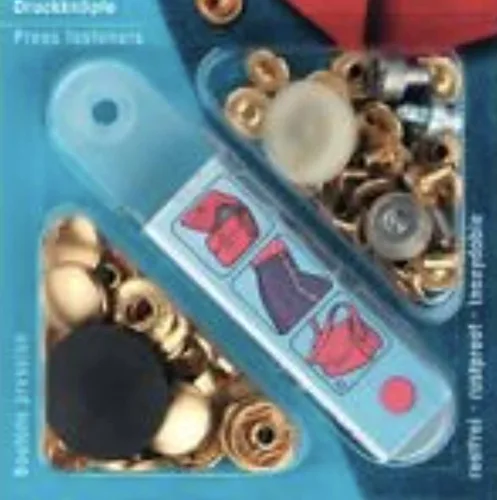 Vista 2 de Prym Sujeciones Anorak Brass Gold col 0.591 in (10 unidades)