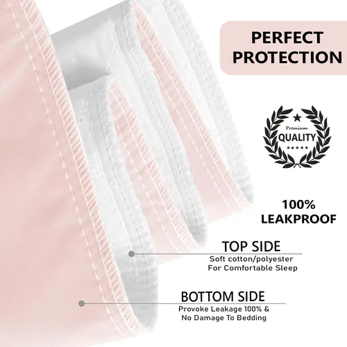 Vista 3 de Almohadilla de cama reutilizable, impermeable y lavable, protector de colchón absorbente, almohadillas de cama para incontinencia, almohadillas