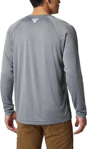 Vista 2 de Columbia PFG Terminal Tackle Heather - Camiseta de manga larga para hombre