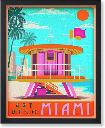 Vista 18 de Poster Master Póster de viaje vintage, impresión retro de playas de dunas - Arte de línea South Shore - Regalo para él, ella, amante de los viajes
