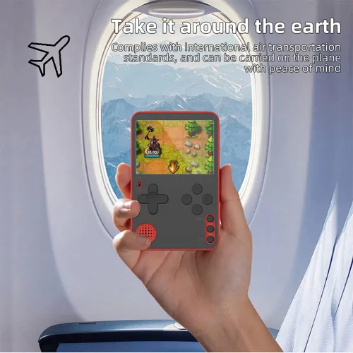 Vista 3 de DATA FROG 2.4 inches Portable Handheld Game Console Ultra Thin Retro Mini Game Player with 500 Classical Games for Player