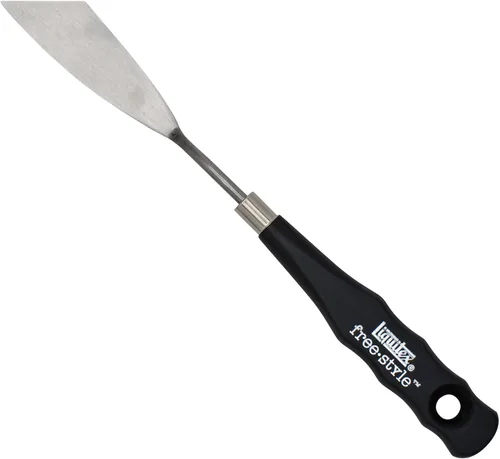 Vista 30 de Liquitex Cuchillo de pintura pequeño profesional Freestyle, n.º 1, plata/negro