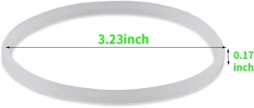 Vista 2 de Anillo de sellado de junta de goma de repuesto compatible con Ninja Blender (4 piezas de 3.2 pulgadas)