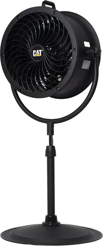 Vista 11 de CAT ventiladores - Ventilador de tambor de alta velocidad de 14 pulgadas de alta velocidad de alta resistencia de grado industrial (negro, 2 en 1)
