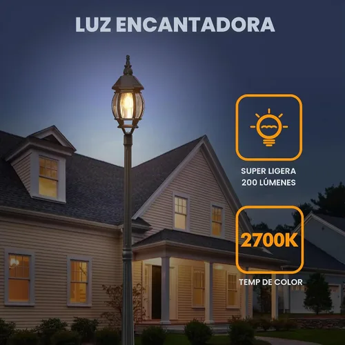 Vista 5 de LUTEC Lámpara solar para poste, luz de poste impermeable del anochecer al amanecer con vidrio transparente, exterior de aluminio vintage negro
