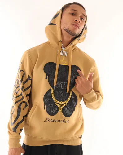 Vista 14 de SCREENSHOT Sudadera urbana de forro polar para hombre, diseño de dibujos animados de animación, parche bordado de gel