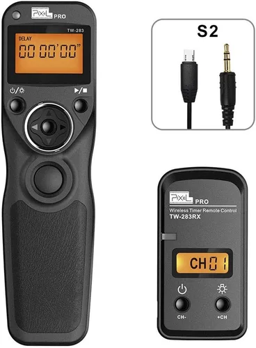Vista 14 de Cable de liberación de obturador remoto inalámbrico Control Remoto con temporizador por cable TW-283DC0 compatible con Nikon D850 D810 D800 D700