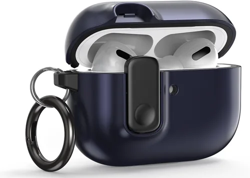 Vista 13 de VRS Design Modern Lock - Funda para Apple AirPods Pro de 3ª generación (2025), estilo protector elegante con seguridad de bloqueo compatible