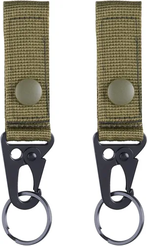 Vista 19 de TRIWONDER Clips de boca ampliados HK Gancho de alta resistencia Ganchos a presión Clips de honda para Paracord al aire libre bolsa mochila