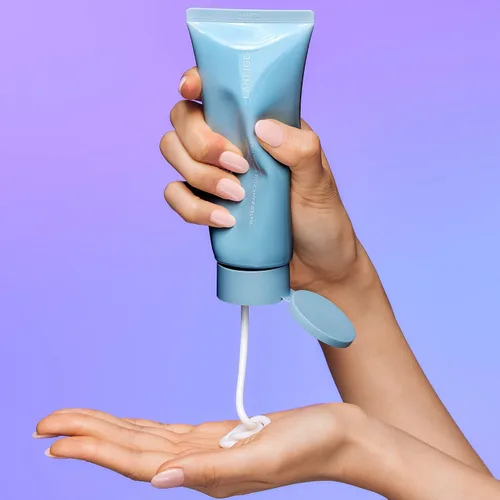 Vista 6 de LANEIGE Espuma limpiadora de banco de agua: lavado facial hidratante y removedor de maquillaje con ácido hialurónico y enzima de papaína para una
