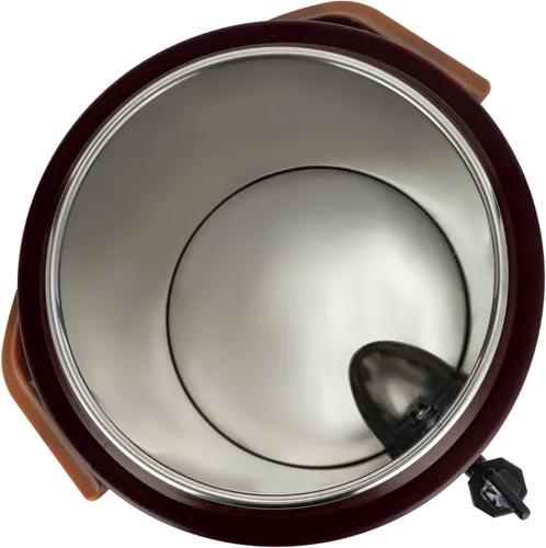 Vista 6 de Dispensador de bebidas frías y calientes, dispensador de bebidas aislado de 3.4 galones con grifo, cubo de acero inoxidable para bebidas frías