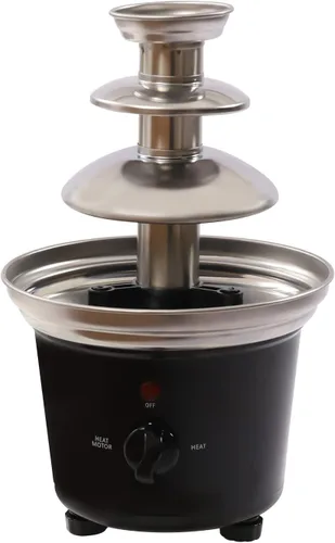 Vista 3 de Máquina eléctrica de fuente de fondue de chocolate de 3 niveles, mini máquina de fuente de chocolate de 40 W, fuente de fondue comercial, fuente