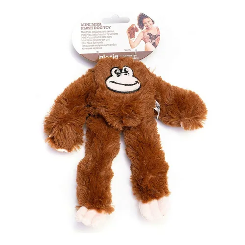 Vista 3 de Peluche para perros Gloria Mizaru 11 x 44 x 45 cm Mono Marrón