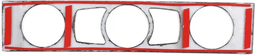 Vista 7 de YIWANG Marco de fibra de carbono para consola de control de CD de aire acondicionado de CA para BMW Serie 5 E60 2004-2010 Accesorios de automóvil
