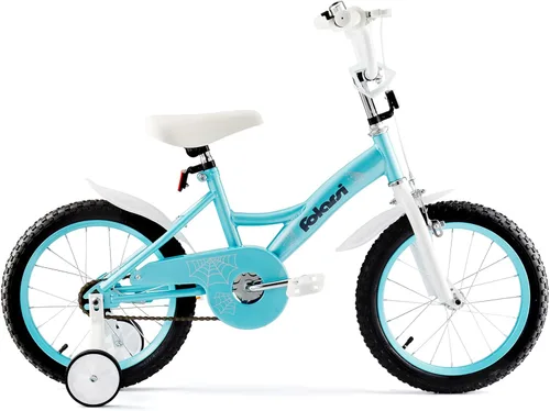 Vista 13 de Bicicleta para niños de 14, 16 y 18 pulgadas para niños y niñas de 3 a 9 años, bicicleta infantil con campana y ruedas de entrenamiento, múltiples