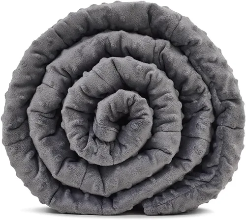 Vista 22 de TONGDADA Manta con peso para niños, 40 x 60 pulgadas, 10 libras, para niños de entre 80 y 125 libras, material de algodón de primera calidad