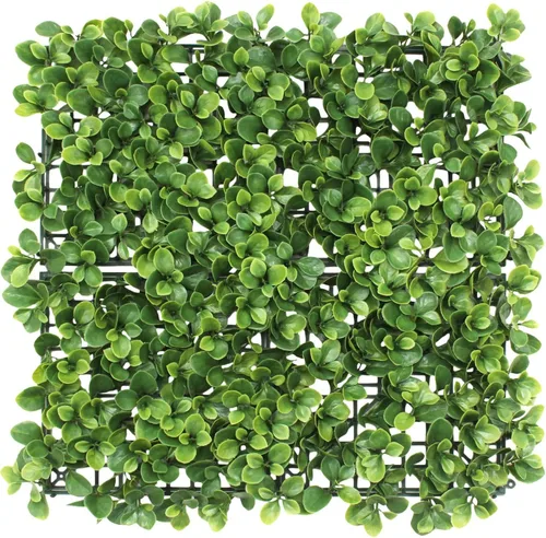 Vista 22 de E&K Panel de valla de plantas artificiales de 20 x 20 pulgadas, hojas sintéticas, césped, panel de privacidad para interiores y exteriores
