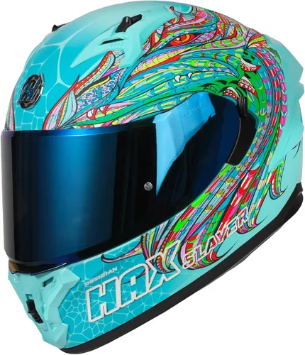 Vista 10 de HAX Obsidian Pro Full Face Dual Visor Adult Motorcycle Helmet for Motorbike Street Bike with Pinlock Ready DOT Approved