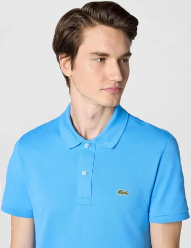 Vista 4 de Lacoste Camisa polo de manga corta para hombre Slim Fit L12.12 azul (Argentine Blue)