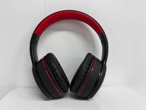 Vista 2 de B10 auriculares Bluetooth supraaurales, 2 modos de música EQ (Normal/Graves) y 50 horas de reproducción, auriculares inalámbricos con micrófono Negro