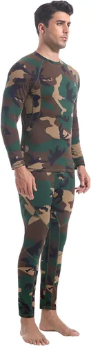 Vista 55 de Conjunto de ropa interior térmica para hombre, ropa interior larga 1#verde militar