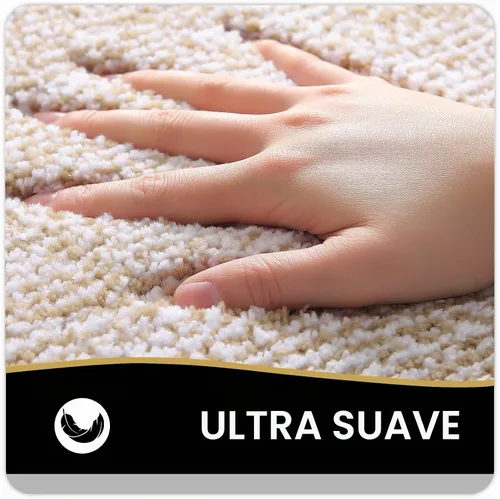 Vista 3 de OLANLY Alfombras de baño 24x16, tapetes de baño extra suaves y absorbentes de microfibra, antideslizantes, lavables a máquina, secan rápido