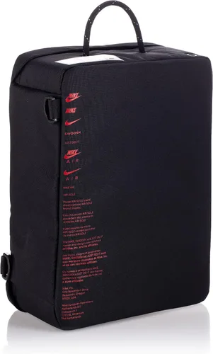 Vista 2 de Nike Logo Shoe-Box Bolsos unisex, Negro, rojo (black blackUniversity Red), Bolsa de zapatos
