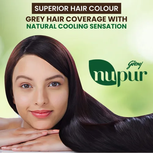 Vista 5 de Mezcla de 9 hierbas en polvo Nupur Mehendi de Godrej, 4.93 onzas