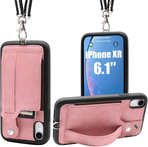 Vista 12 de TOOVREN Funda tipo cartera para mujeres y hombres con tarjetero de cuero (gris, funda para iPhone XR de 6.1 pulgadas)