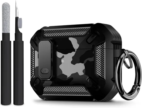 Vista 38 de Maxjoy Funda para AirPods Pro 3 (2025), funda protectora rígida compatible con Airpods Pro de 3ª generación con kit de limpiador de llavero