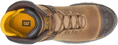 Vista 6 de Caterpillar Excavator Superlite - Botas de trabajo impermeables con puntera suave, Beige oscuro, 9.5 Wide