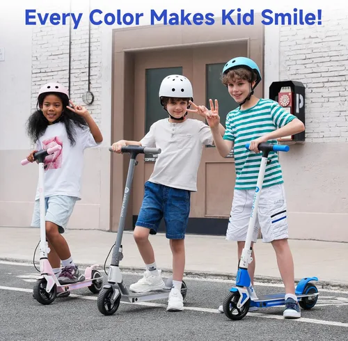 Vista 9 de isinwheel S4 Kids Electric Scooter, 200W Foldable, Ages 6-14, 3 Speeds