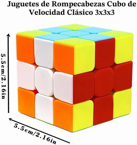 Vista 3 de Cubo de velocidad 3x3, rompecabezas de cubo 3x3 juguetes educativos