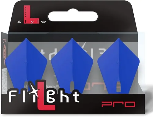 Vista 8 de L-style L7 Astra PRO Molded Dart Flights – Kite-Inspired Shape – Champagne Ring Compatible – for Soft Tip & Steel Tip Darts