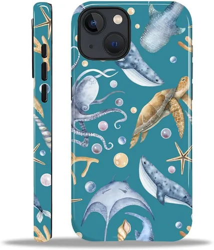 Vista 99 de Funda para iPhone 11, resistente híbrida 2 en 1, protección completa contra golpes con acabado brillante, diseño de collage de tela a cuadros