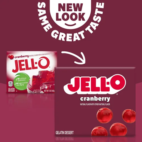 Vista 8 de Jell-O gelatina de Arándano, 3oz Cajas de postre (paquete de 12)