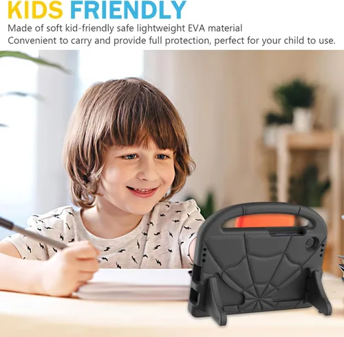 Vista 6 de Funda infantil para Samsung Galaxy Tab A11 /A9 de 8.7 pulgadas versión 2025/2023, ligera, a prueba de golpes, apta para niños, con protector