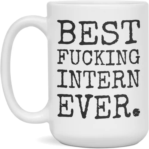 Vista 3 de Best Intern Ever - Taza para pasante, 11 onzas, color blanco