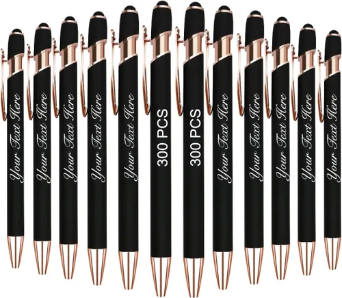 Vista 27 de 10 bolígrafos personalizados con nombre y texto para mujeres y hombres, bolígrafos personalizados con grabado gratis, regalos para negocios