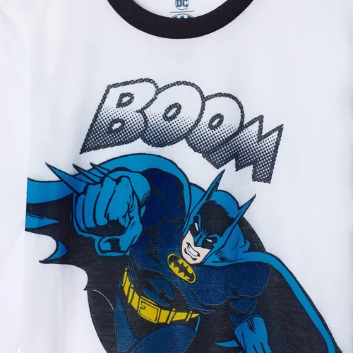 Vista 2 de BATMAN Pijamas para niños Conjuntos de ropa de dormir de 4 piezas para niños, pantalones de pijama y camisas de dormir para niños grandes y niños