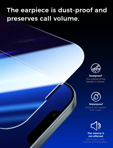 Vista 6 de MAGIC JOHN Paquete de 2 protectores de pantalla de vidrio templado para iPhone 13 Pro Max/iPhone 14 Plus de 6.7 pulgadas, instalación automática
