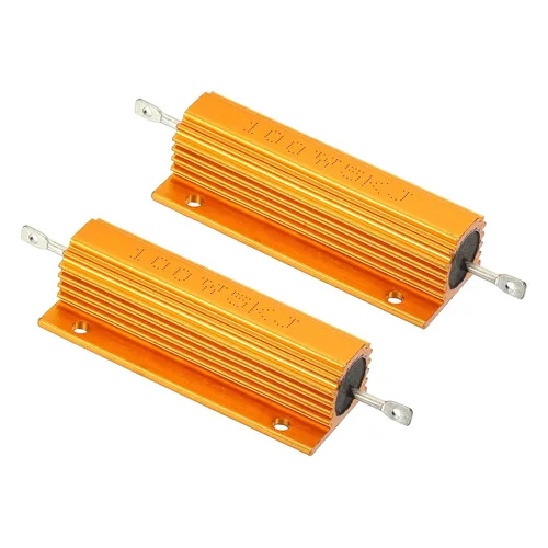 Vista 18 de PATIKIL 100 W 0,01 Ohm Resistencia con carcasa de aluminio, 2 paquetes de resistencias con carcasa de aluminio, resistencias bobinadas en caja