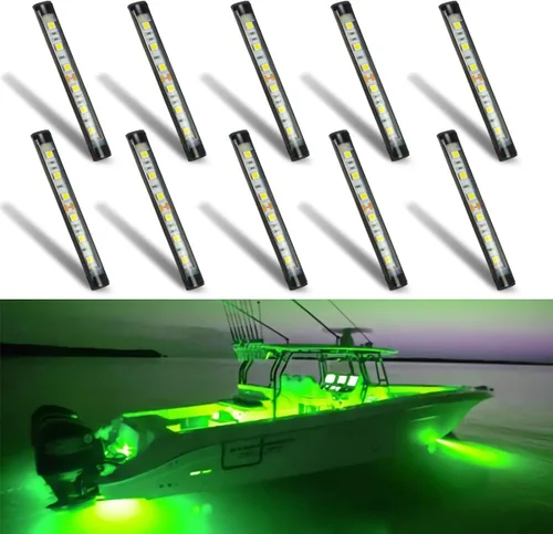 Vista 9 de Boaton Luces LED para pesca nocturna marina, luces interiores de cortesía para barco, sin necesidad de perforar, azul