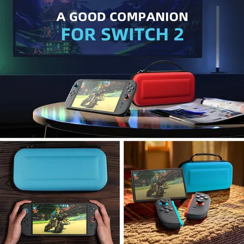 Vista 49 de TiMOVO Carrying Case for Nintendo Switch 2 (2025), Large Capacity Protective Hard Shell Portable Travel Case Pouch for Switch 2, with 10 Game Card