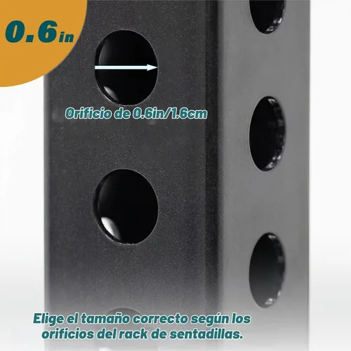 Vista 4 de Extensión de piernas ajustable y accesorio para máquina de sentadillas - Carga máxima de 600 libras