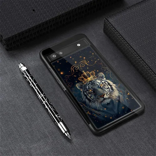 Vista 743 de Compatible con Google Pixel 4A 5G Mobile Case Creative Acrylic Panel trasero Silicona Protección Grip especialmente diseñado para Google Pixel 4A 5G