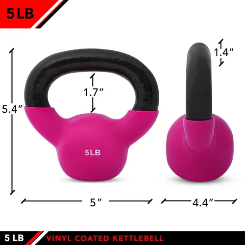 Vista 2 de JFIT Kettlebell Weights Vinyl Coated Iron