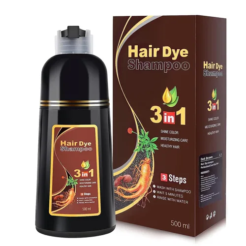 Vista 10 de IIIMEIDU MEIDU Champú de tinte para cabello negro 3 en 1 para mujeres